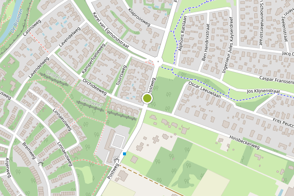 Ambulance-melding op Postweg, Venlo op 5 augustus, kaart-overzicht