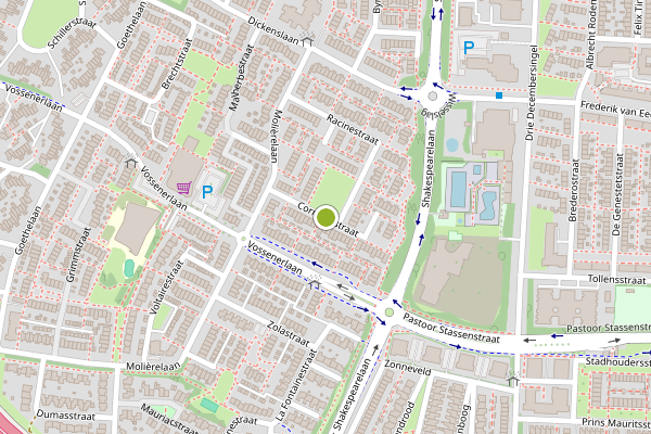 Ambulance-melding op Corneillestraat, Venlo op 5 augustus, kaart-overzicht