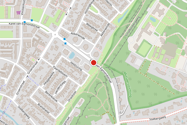 Brandweer-melding op Karel van Egmondstraat, Venlo op 6 augustus, kaart-overzicht