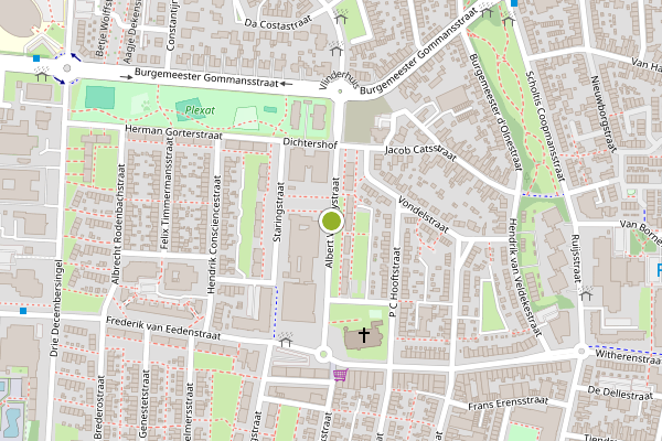 Ambulance-melding op Albert Verweystraat, Venlo op 6 augustus, kaart-overzicht