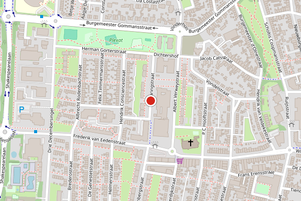 Brandweer-melding op Staringstraat, Venlo op 6 augustus, kaart-overzicht