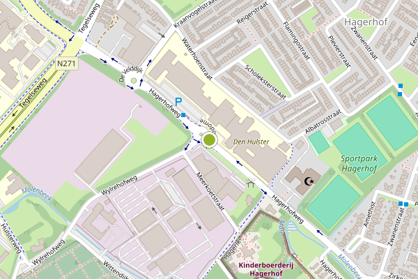 Ambulance-melding op Hagerhofweg, Venlo op 21 mei, kaart-overzicht