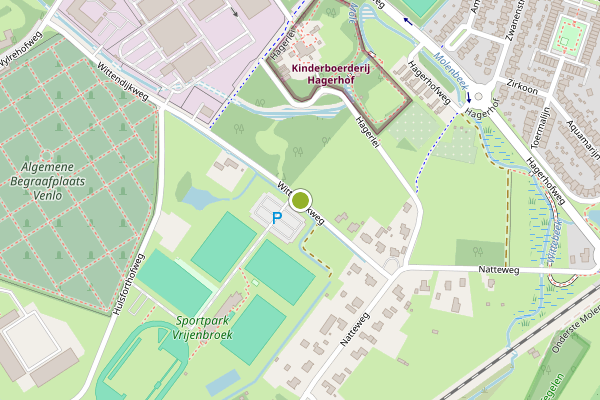 Ambulance-melding op Wittendijkweg, Venlo op 23 mei, kaart-overzicht