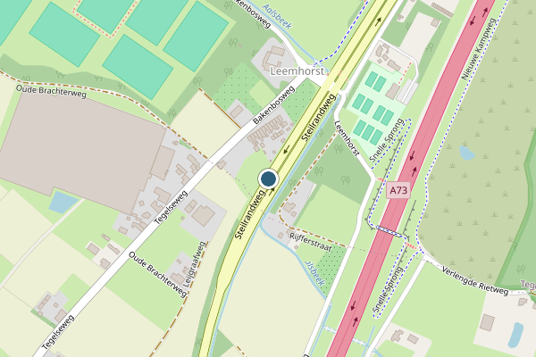 Politie-melding op Steilrandweg, Tegelen op 23 mei, kaart-overzicht