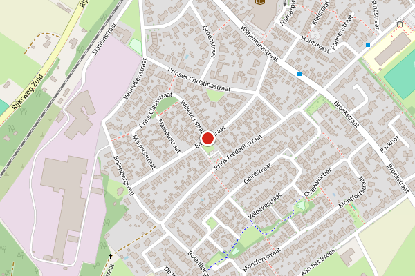Brandweer-melding op Emmastraat, Belfeld op 22 mei, kaart-overzicht