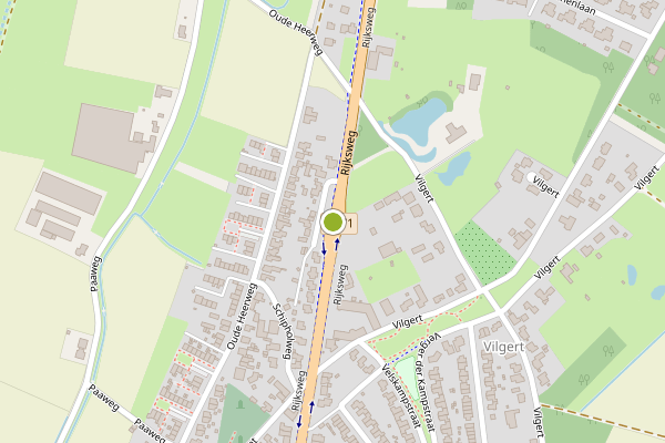 Ambulance-melding op Rijksweg, Velden op 22 mei, kaart-overzicht