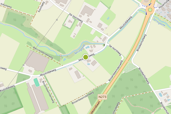 Ambulance-melding op Moutzdijkweg, Venlo op 25 mei, kaart-overzicht
