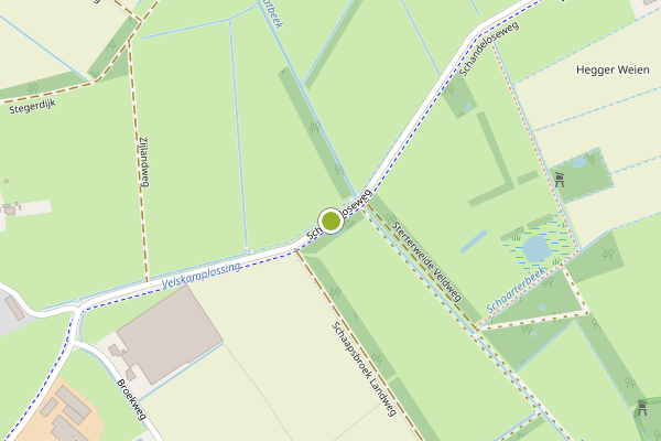 Ambulance-melding op Oude Schandeloseweg, Velden op 28 mei, kaart-overzicht