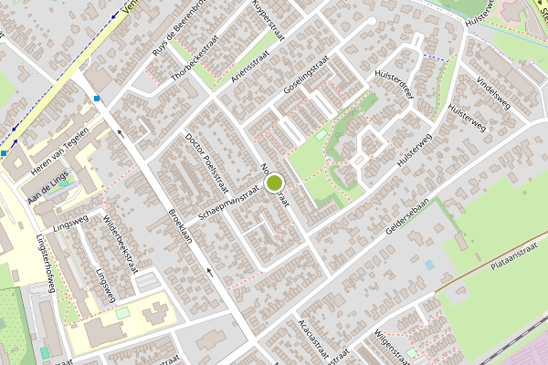 Ambulance-melding op Nolensstraat, Tegelen op 28 mei, kaart-overzicht