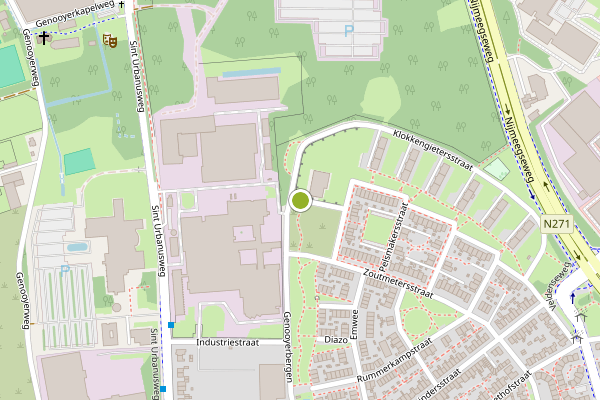 Ambulance-melding op Bakkersstraat, Venlo op 29 mei, kaart-overzicht