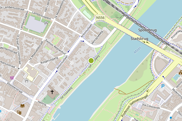 Ambulance-melding op De Staaiweg, Venlo op 29 mei, kaart-overzicht