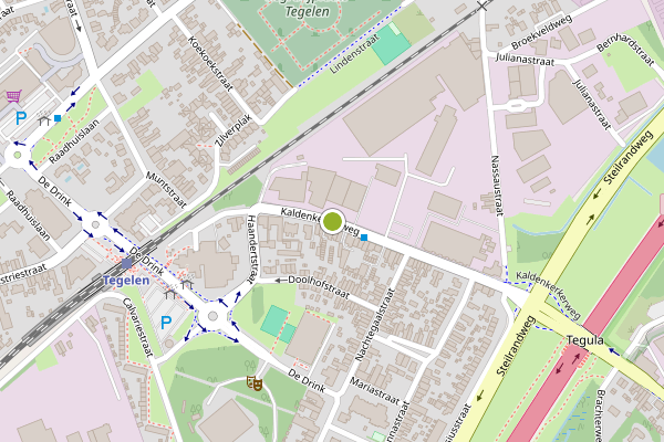 Ambulance-melding op Kaldenkerkerweg, Venlo op 30 mei, kaart-overzicht