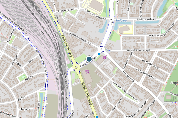 Politie-melding op Groenveldsingel, Venlo op 31 mei, kaart-overzicht