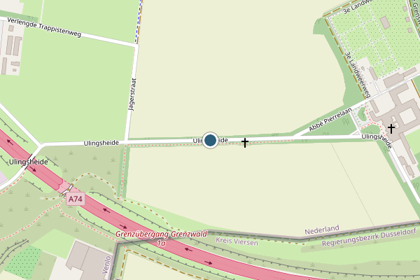 Politie-melding op Ulingsheide, Tegelen op 31 mei, kaart-overzicht