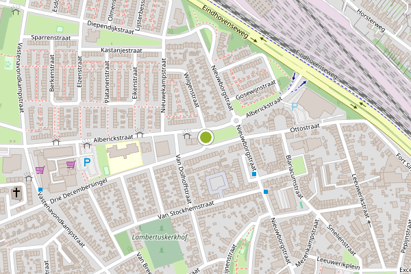 Ambulance-melding op Drie Decembersingel, Venlo op 31 mei, kaart-overzicht