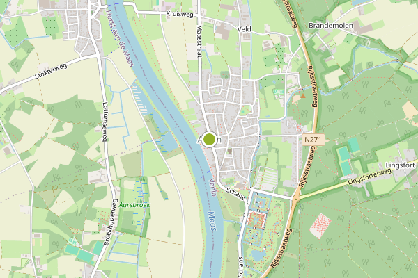 Ambulance-melding op Meester Ronckenstraat, Arcen op 1 juni, kaart-overzicht