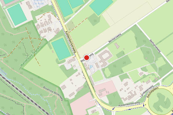 Brandweer-melding op Beckersweg, Venlo op 1 juni, kaart-overzicht