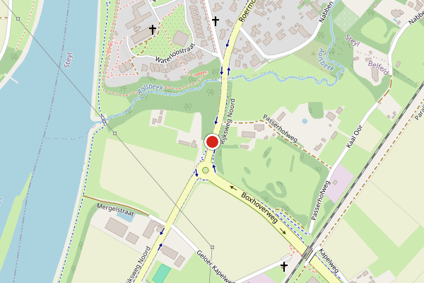 Brandweer-melding op Noord, Venlo op 3 juni, kaart-overzicht