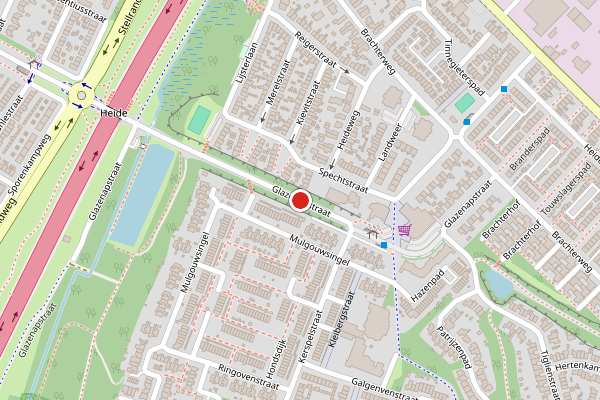 Brandweer-melding op Glazenapstraat, Tegelen op 4 juni, kaart-overzicht