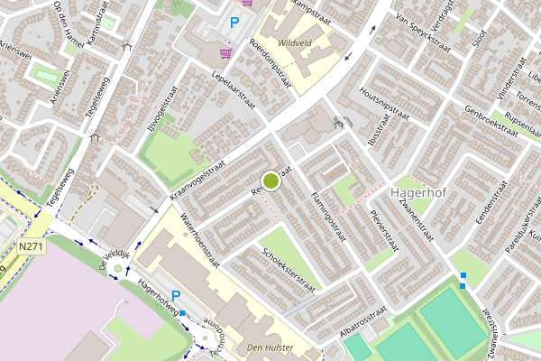 Ambulance-melding op Reigerstraat, Venlo op 4 juni, kaart-overzicht