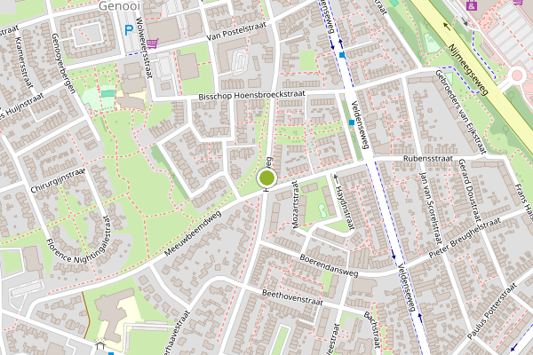 Ambulance-melding op Hogeweg, Venlo op 4 juni, kaart-overzicht