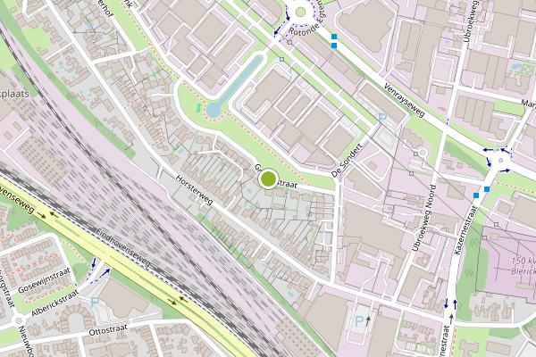 Ambulance-melding op Greyenstraat, Venlo op 5 juni, kaart-overzicht