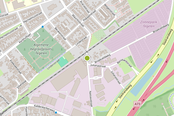 Ambulance-melding op Nassaustraat, Venlo op 5 juni, kaart-overzicht