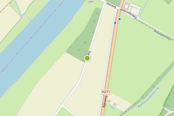 Ambulance-melding op Looiweg, Lomm op 5 juni, kaart-overzicht