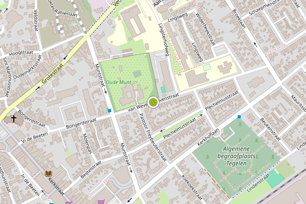 Ambulance-melding op van Wevelickhovenstraat, Tegelen op 6 juni, kaart-overzicht