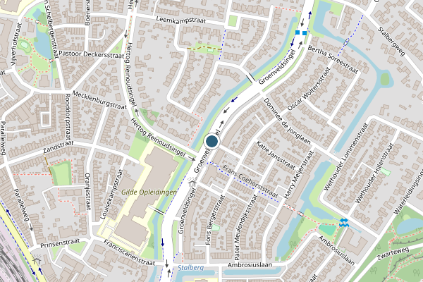 Politie-melding op Groenveldsingel, Venlo op 6 juni, kaart-overzicht