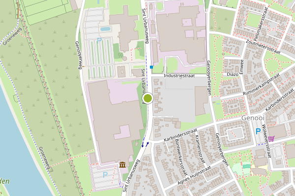 Ambulance-melding op Sint Urbanusweg, Venlo op 6 juni, kaart-overzicht