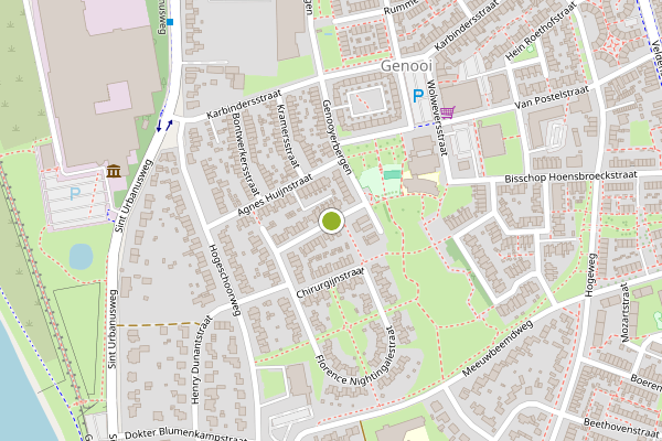 Ambulance-melding op Bisschop Hoensbroeckstraat, Venlo op 6 juni, kaart-overzicht
