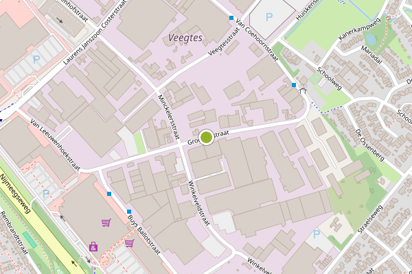 Ambulance-melding op Groethofstraat, Venlo op 8 juni, kaart-overzicht
