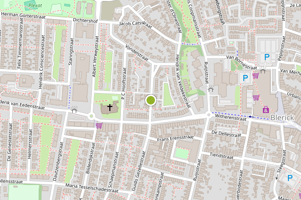 Ambulance-melding op Stalpaert van der Wielestraat, Venlo op 8 juni, kaart-overzicht