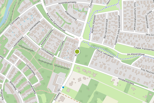 Ambulance-melding op Postweg, Venlo op 9 juni, kaart-overzicht