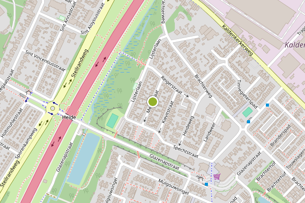 Ambulance-melding op Merelstraat, Tegelen op 11 juni, kaart-overzicht