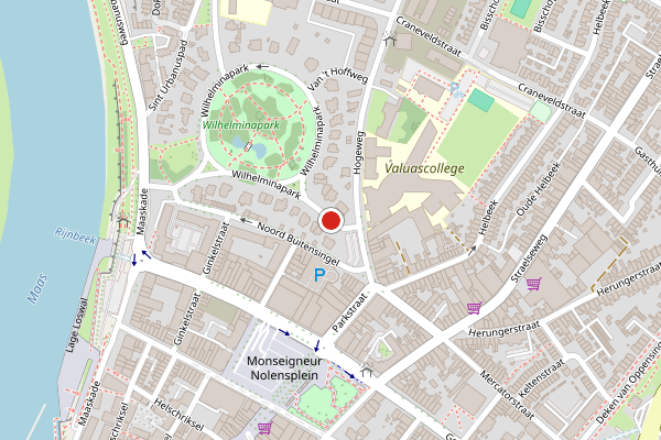 Brandweer-melding op Wilhelminapark, Venlo op 11 juni, kaart-overzicht