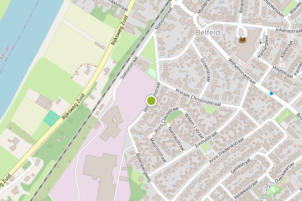 Ambulance-melding op Vennekenstraat, Belfeld op 12 juni, kaart-overzicht