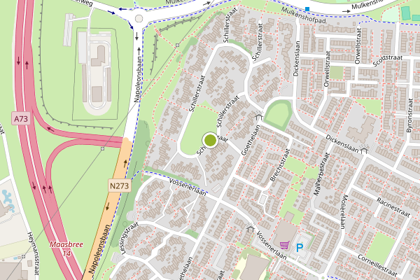 Ambulance-melding op Schillerstraat, Venlo op 13 juni, kaart-overzicht