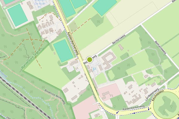 Ambulance-melding op Beckersweg, Venlo op 15 juni, kaart-overzicht