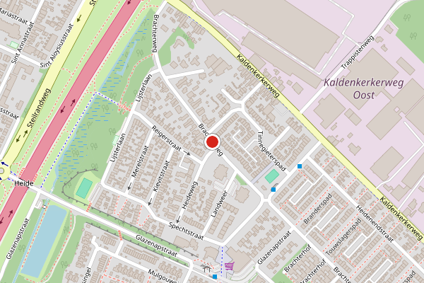 Brandweer-melding op Brachterweg, Tegelen op 15 juni, kaart-overzicht
