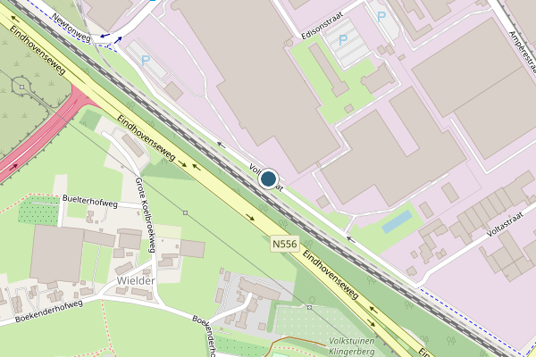 Politie-melding op Voltastraat, Venlo op 1 mei, kaart-overzicht
