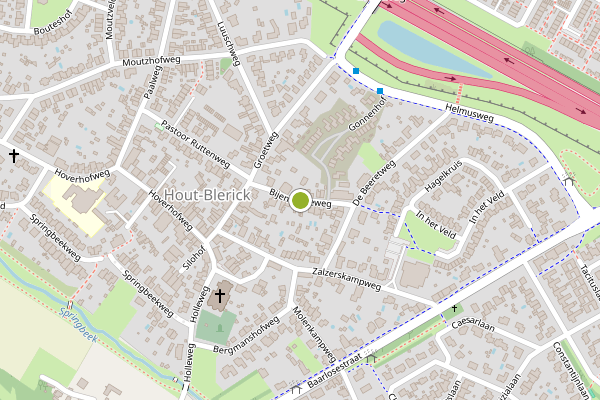 Ambulance-melding op Bijenweideweg, Venlo op 16 juni, kaart-overzicht