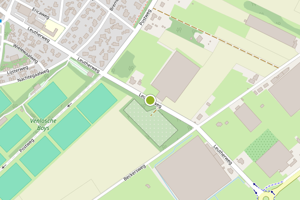 Ambulance-melding op Leutherweg, Venlo op 17 juni, kaart-overzicht