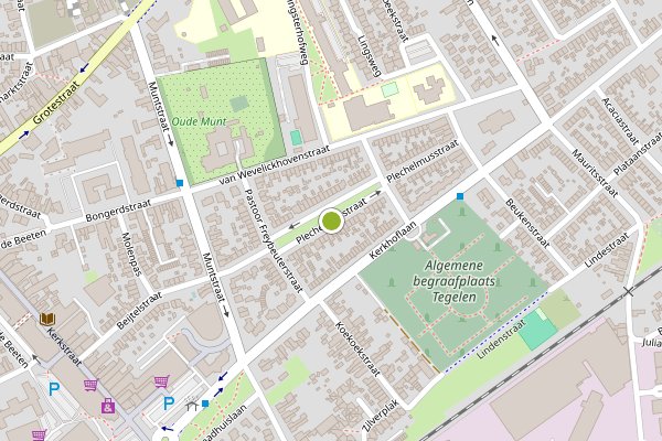 Ambulance-melding op Plechelmusstraat, Tegelen op 18 juni, kaart-overzicht