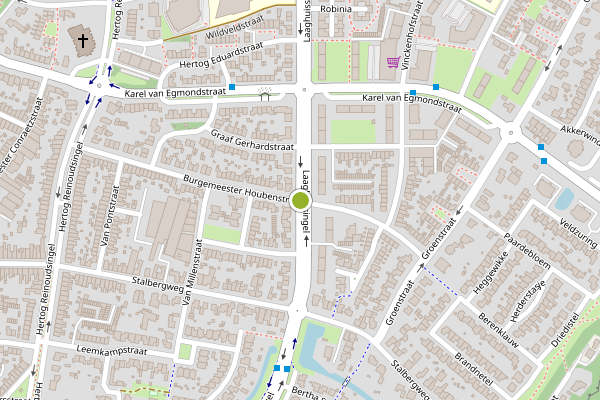 Ambulance-melding op Laaghuissingel, Venlo op 19 juni, kaart-overzicht