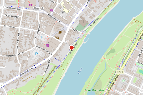 Brandweer-melding op De Staaiweg, Venlo op 19 juni, kaart-overzicht
