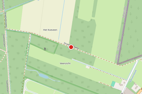 Brandweer-melding op Straelsebosweg, Venlo op 20 juni, kaart-overzicht