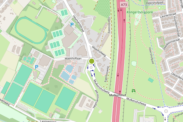 Ambulance-melding op Heymansstraat, Venlo op 20 juni, kaart-overzicht