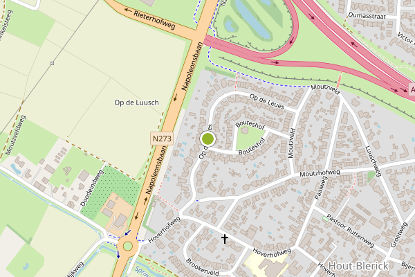 Ambulance-melding op Op de Leues, Venlo op 20 juni, kaart-overzicht